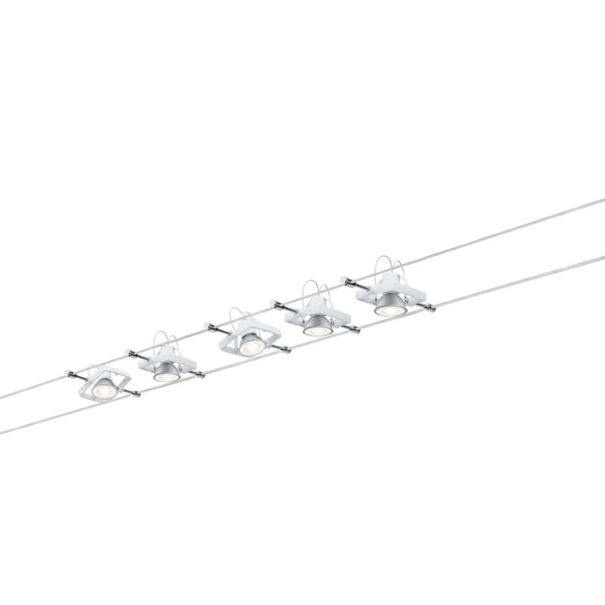 Paulmann 94149 - SÆT 5xGU5,3/10W Spotlampe til lyskædesystem TECH 230V hvid