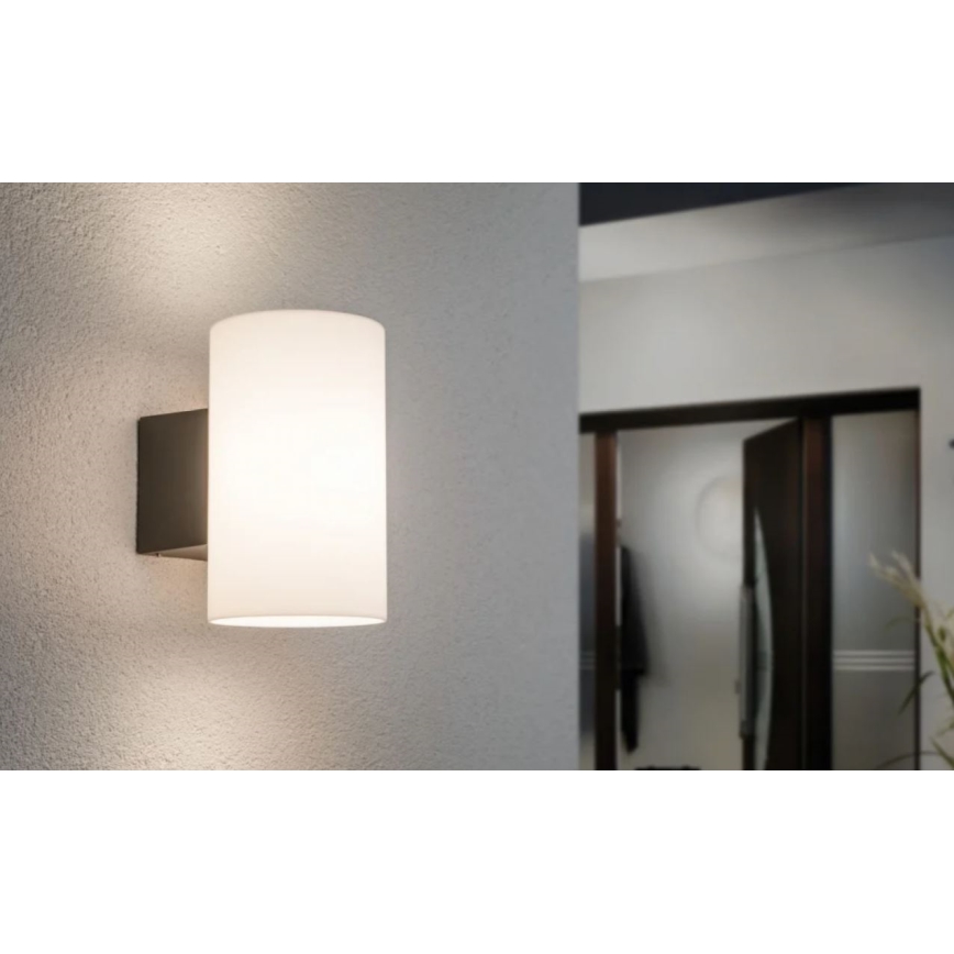 Paulmann 94186 - 1xE27/15W IP54 Udendørs væglampe TUBE 230V