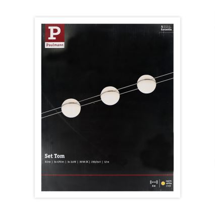 Paulmann 94237 - Loftlampe TOM 3xLED/3,6W 230V