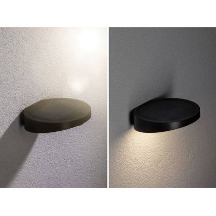 Paulmann 94246 - LED/1,2W IP44 Udendørs solcellelampe med sensor RYSE 3,7V 1800 mAh