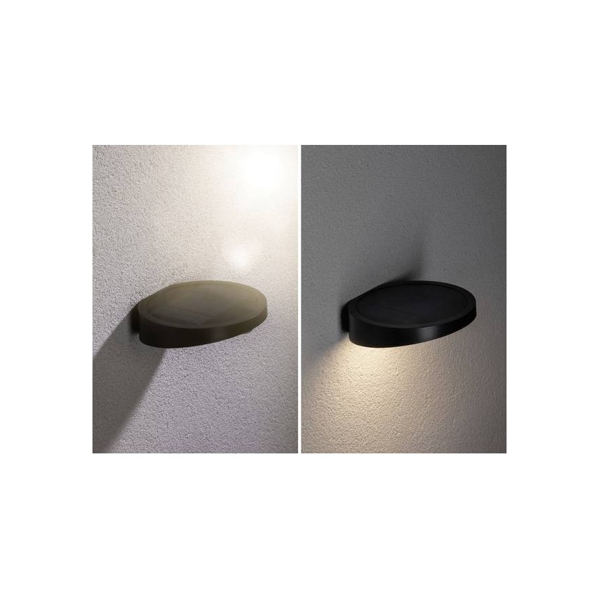 Paulmann 94246 - LED/1,2W IP44 Udendørs solcellelampe med sensor RYSE 3,7V 1800 mAh