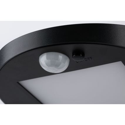 Paulmann 94249 - Solcellelampe m. sensor LED/1,2W IP44 RYSE 3,7V 1800 mAh