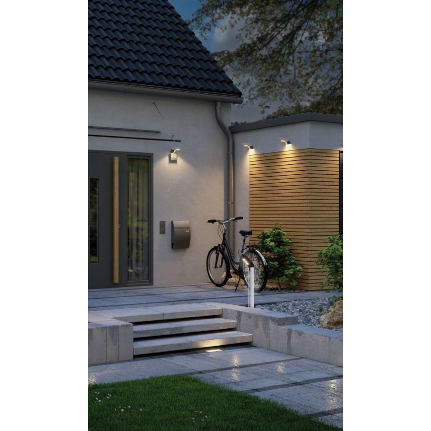 Paulmann 94252 - LED/1,2W IP44 Soldrevet udendørs lampe med sensor SOLEY 230V