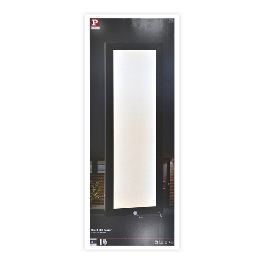 Paulmann 94257_1 - LED/19W IP44 Udendørs loftlampe med sensor 230V