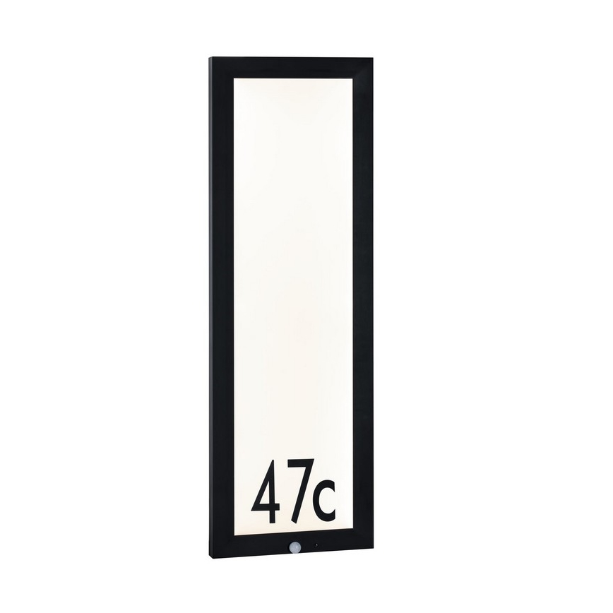 Paulmann 94257 - Husnummer med sensor LED/19W IP44 230V