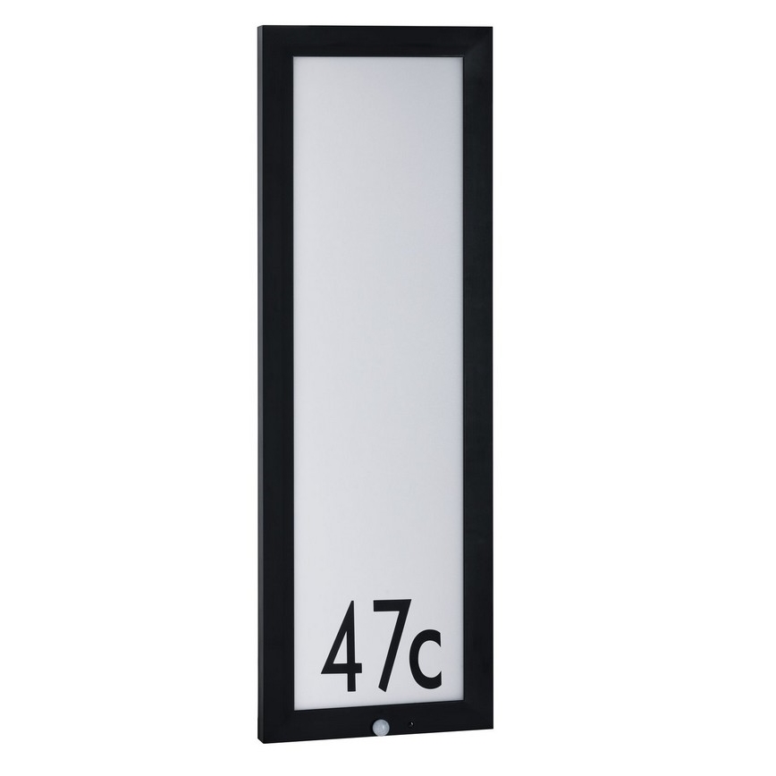 Paulmann 94257 - Husnummer med sensor LED/19W IP44 230V