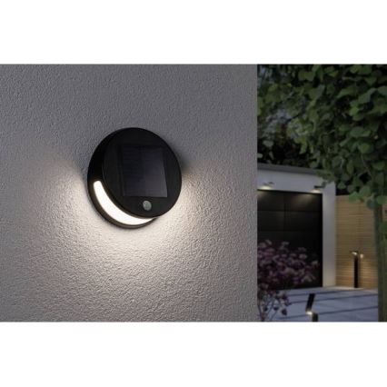 Paulmann 94265 - LED/3W IP44 Udendørs solcellelampe med sensor HELENA 3,7V 1800 mAh