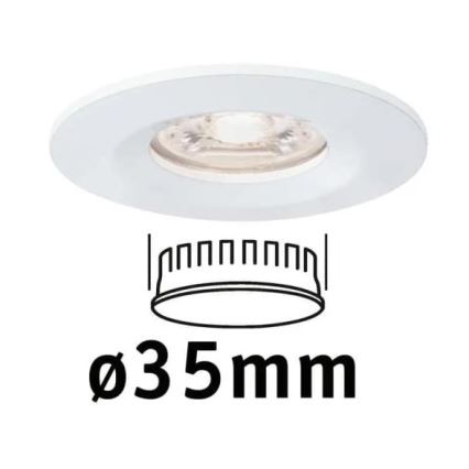 Paulmann 94298 - LED/4W IP44 Indbygningslampe til badeværelse COIN 230V