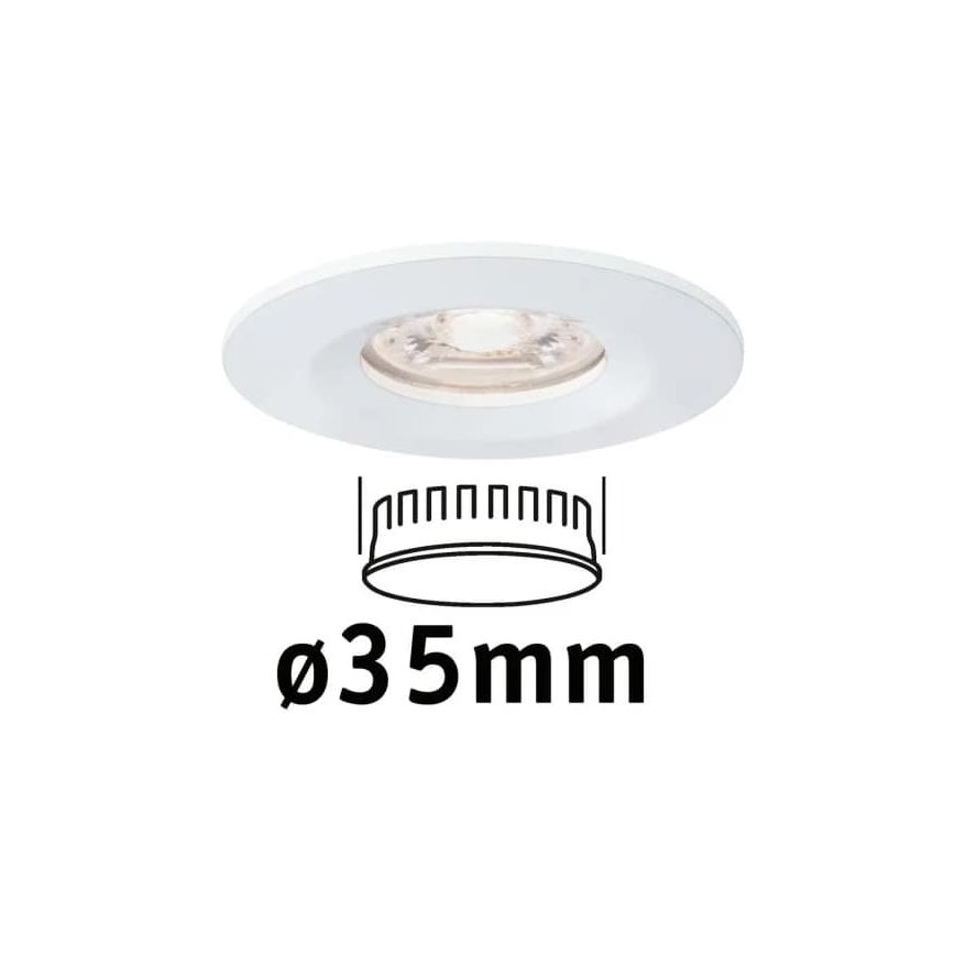 Paulmann 94298 - LED/4W IP44 Indbygningslampe til badeværelse COIN 230V
