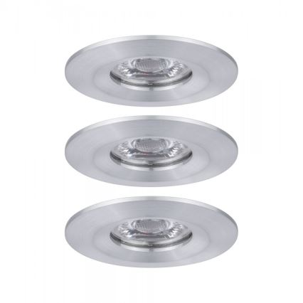 Paulmann 94305 - SÆT 3xLED/4W IP44 Indbygningslampe til badeværelse NOVA 230V