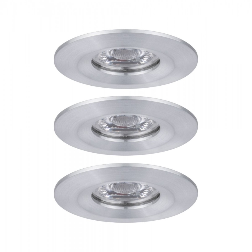 Paulmann 94305 - SÆT 3xLED/4W IP44 Indbygningslampe til badeværelse NOVA 230V