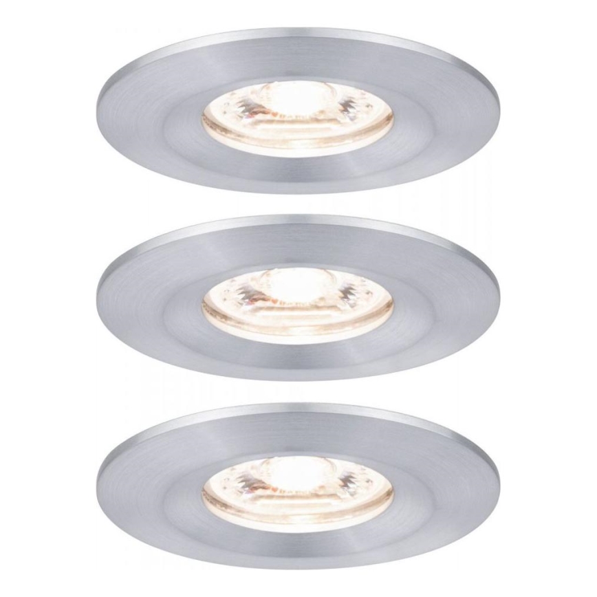 Paulmann 94305 - SÆT 3xLED/4W IP44 Indbygningslampe til badeværelse NOVA 230V