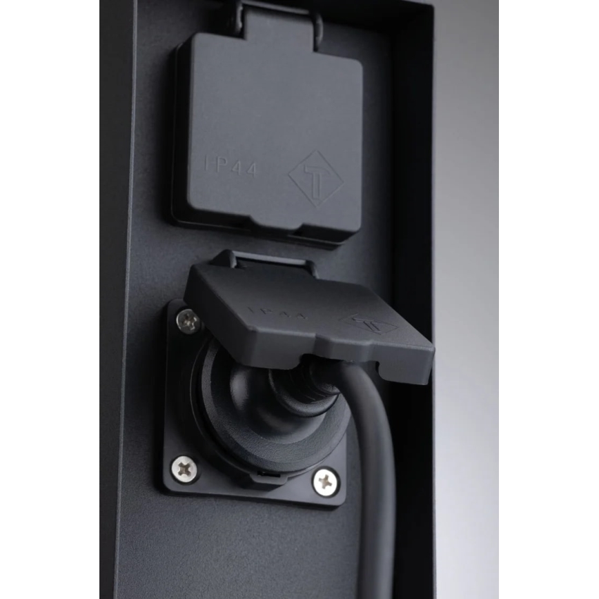 Paulmann 94313 - Udendørs stikkontaktstolpe RIO 4Z SCHUKO 230V IP44