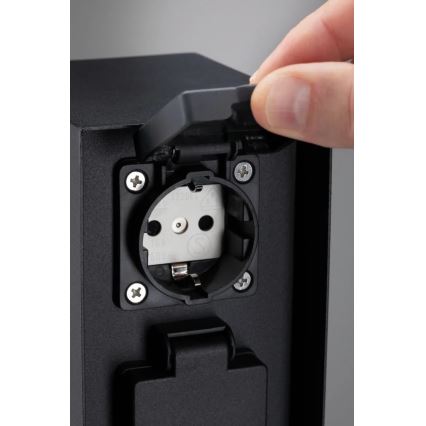 Paulmann 94314 - Udendørs stikkontaktsøjle med timer 2Z SCHUKO