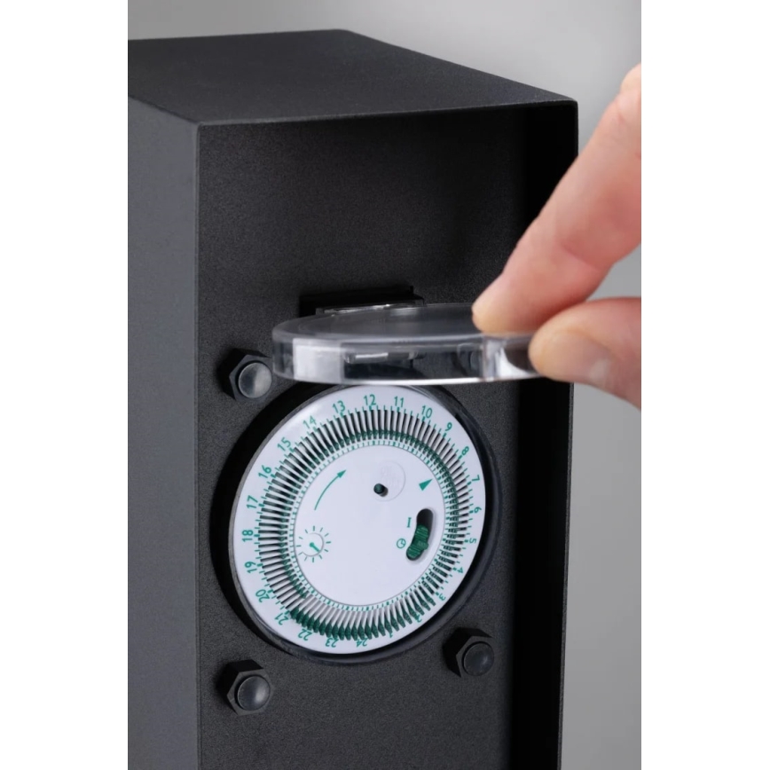 Paulmann 94314 - Udendørs stikkontaktsøjle med timer 2Z SCHUKO