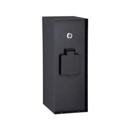 Paulmann 94315 -Udvendig stikkontaktsøjle med skumringssensor RIO 3Z SCHUKO 230V IP44