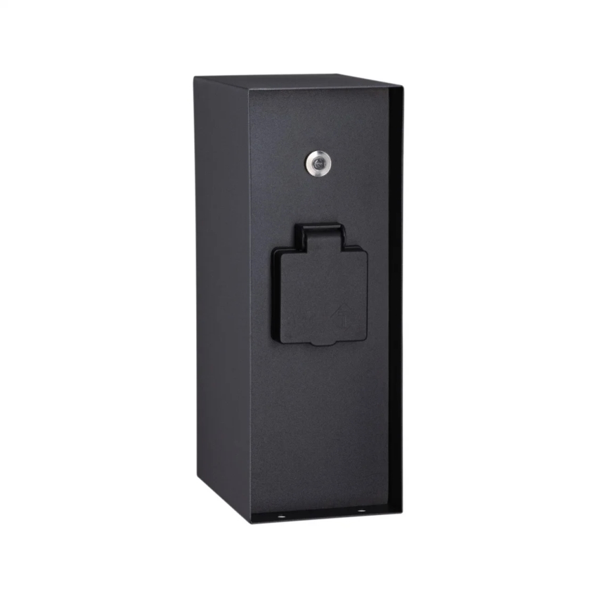Paulmann 94315 -Udvendig stikkontaktsøjle med skumringssensor RIO 3Z SCHUKO 230V IP44
