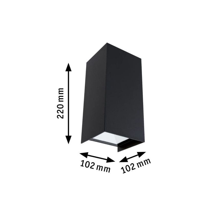 Paulmann 94325 - 2xLED/6,5W IP44 Udendørs væglampe FLAME 230V