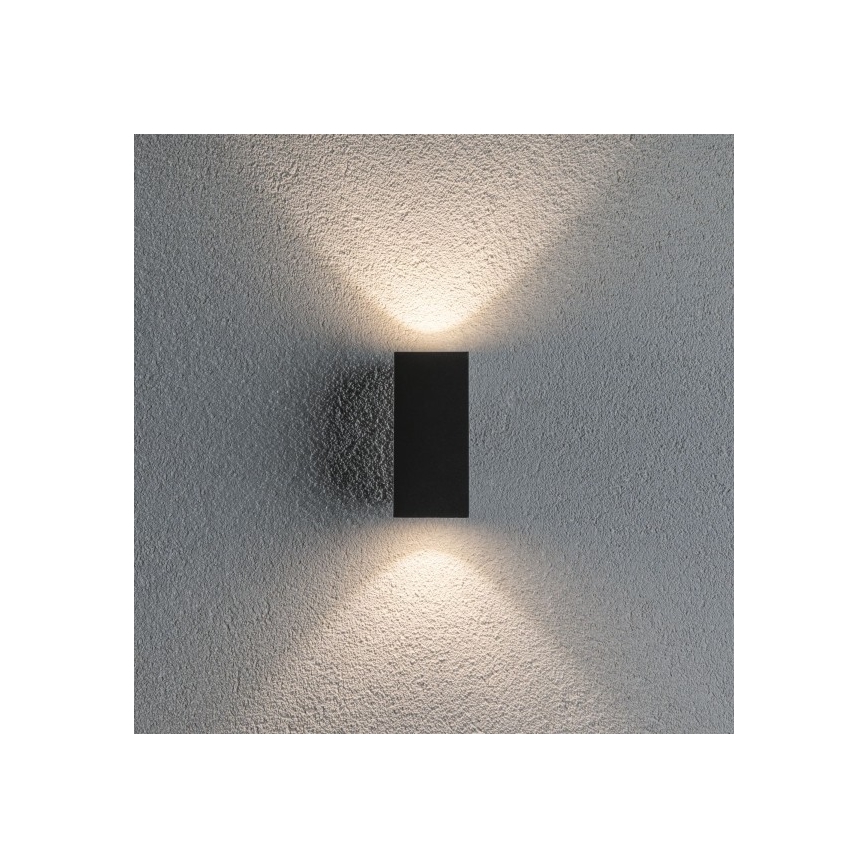 Paulmann 94328 - Udendørs væglampe 2xLED/2,8W IP44 FLAME 230V antracit
