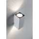 Paulmann 94330 - Udendørs væglampe 2xLED/2,8W IP44 FLAME 230V hvid