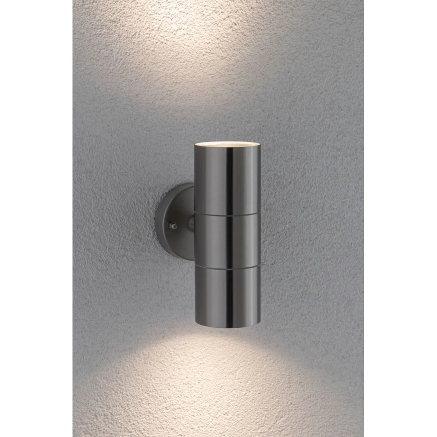 Paulmann 94331 - 2xGU10/10W IP44 Udendørs væglampe FLAME 230V