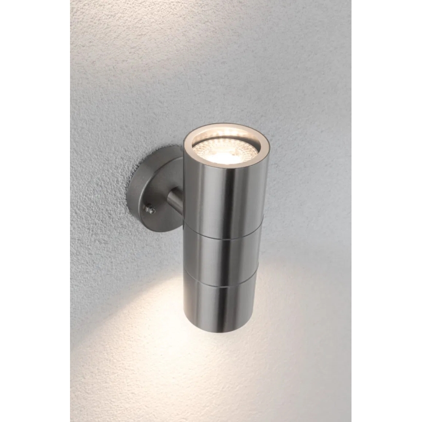 Paulmann 94331 - 2xGU10/10W IP44 Udendørs væglampe FLAME 230V