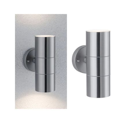 Paulmann 94331 - 2xGU10/10W IP44 Udendørs væglampe FLAME 230V