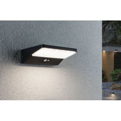 Paulmann 94333 - LED/7,4W IP44 Udendørs væglampe med sensor HOUSE 230V