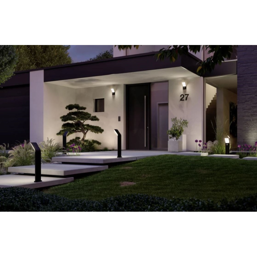Paulmann 94403 - LED/10W IP44 Udendørslampe med sensor ADYA 230V