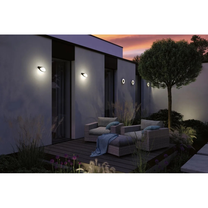 Paulmann 94409 - LED/4W IP44 Udendørs væglampe CIRCEA 230V