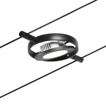 Paulmann 94418 - Sæt med 5x LED/4,5 W komplet kabelsystem ROUNDMAC 230 V, sort