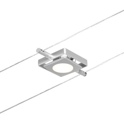 Paulmann 94420 - Sæt 5xLED/4,5W komplet kabelsystem MAC 230V mat krom
