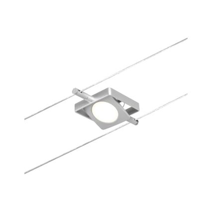 Paulmann 94420 - Sæt 5xLED/4,5W komplet kabelsystem MAC 230V mat krom