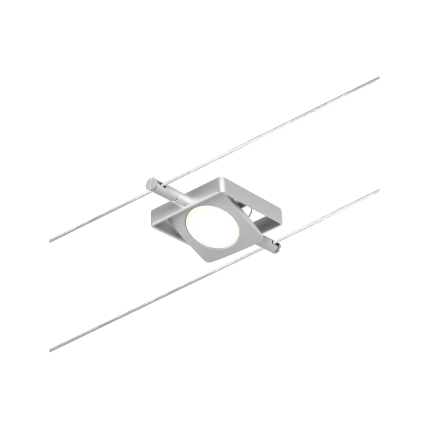 Paulmann 94420 - Sæt 5xLED/4,5W komplet kabelsystem MAC 230V mat krom