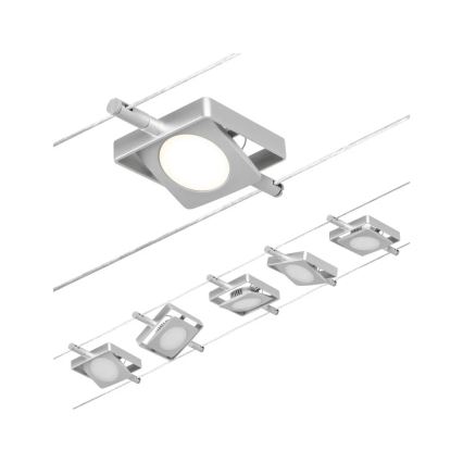 Paulmann 94420 - SÆT 5xLED/4,5W Spotlampe til skinnesystem MAC 230V mat krom