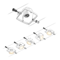 Paulmann 94432 - Sæt 5xGU5,3/10W Komplet kabelsystem MAC 230V, hvid