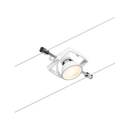 Paulmann 94432 - SÆT 5xGU5,3/10W Spotlampe til skinnesystem MAC 230V hvid