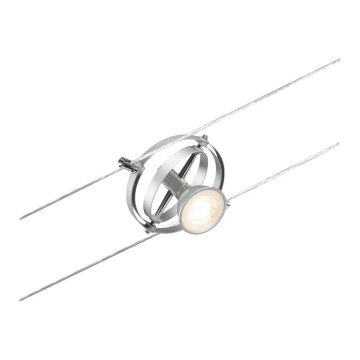 Paulmann 94437 - 1xGU5,3/10W Spotlampe til kabelsystem CARDAN 12V mat krom
