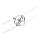 Paulmann 94437 - Spot 1xGU5,3/10W til kablesystemet CARDAN, 12V, mat krom