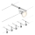 Paulmann 94442 - SÆT 5xGU5,3/10W Komplet kabelsystem SALT 230V mat krom