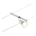 Paulmann 94443 - 1xGU5,3/10W Spot til wiresystem SALT 12V mat krom