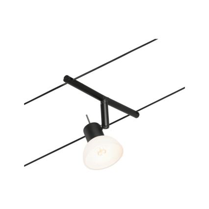 Paulmann 94450 - Sæt 5xGU5,3/10W komplet kabelsystem SHEELA 230V sort