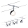 Paulmann 94457 - Sæt 5xLED/4W komplet wiresystem CLEAR 230V sort/blank krom