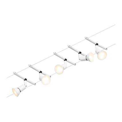 Paulmann 94458 - SÆT 5xGU5,3/10W Spotlampe til skinnesystem SALT 230V hvid