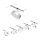 Paulmann 94475 - Sæt 5x LED/5W komplet wiresystem CIRCLE 230V mat krom