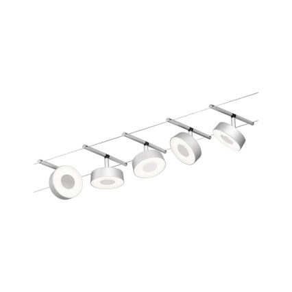 Paulmann 94475 - SÆT 5xLED/5W Spotlampe til skinnesystem CIRCLE 230V mat krom