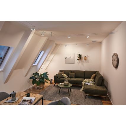 Paulmann 94481 - Sæt med 5 x LED (4,8 W), komplet wire-system FRAME 230 V i mat krom