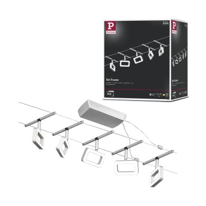 Paulmann 94481 - SÆT 5xLED/4,8W spot til wire-systemet FRAME 230V sort