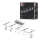 Paulmann 94481 - Sæt med 5 x LED (4,8 W), komplet wire-system FRAME 230 V i mat krom