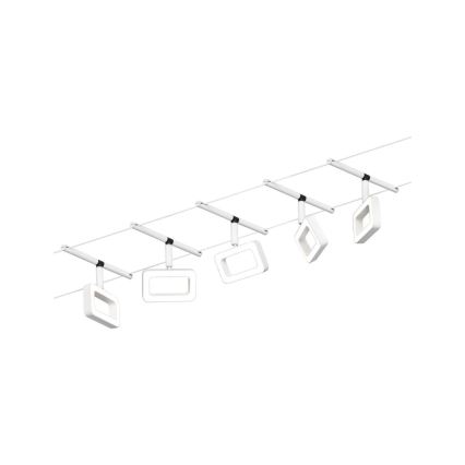 Paulmann 94483 - SÆT 5xLED/4,8W Komplet trådsystem FRAME 230V hvid